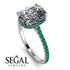 Hidden Halo Cushion Diamond Ring - Alayna No. 18 image 2