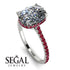 Hidden Halo Cushion Diamond Ring - Alayna No. 48 image 2