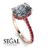 Hidden Halo Cushion Diamond Ring - Alayna No. 47 image 2