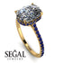 Hidden Halo Cushion Diamond Ring - Alayna No. 61 image 2