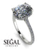 Hidden Halo Cushion Diamond Ring - Alayna No. 3 image 2