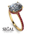 Hidden Halo Cushion Diamond Ring - Alayna No. 46 image 2