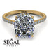 Hidden Halo Cushion Diamond Ring - Alayna No. 1 image 3