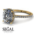 Hidden Halo Cushion Diamond Ring - Alayna No. 1 image 10