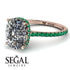 Hidden Halo Cushion Diamond Ring - Alayna No. 17 image 10