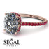 Hidden Halo Cushion Diamond Ring - Alayna No. 47 image 10