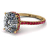 Hidden Halo Cushion Diamond Ring - Alayna No. 46 image 1