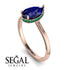Hidden Halo Pear Sapphire Engagement Ring - Mary No. 29 image 2