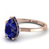 Hidden Halo Pear Sapphire Engagement Ring - Mary No. 74 image 1