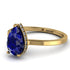 Hidden Halo Pear Sapphire Engagement Ring - Mary No. 13 image 1
