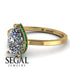 Hidden Halo Pear Diamond Engagement Ring - Mary No. 16 image 10