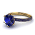 Hidden Halo Round Sapphire Engagement Ring - Ashley No. 73 image 1