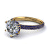 Hidden Halo Round Sapphire Engagement Ring - Ashley No. 61 image 1