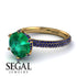 Hidden Halo Round Sapphire Engagement Ring - Ashley No. 64 image 10
