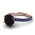 Hidden Halo Round Sapphire Engagement Ring - Ashley No. 68 image 1