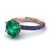 Hidden Halo Round Sapphire Engagement Ring - Ashley No. 65 image 1
