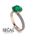 Hidden Halo Round Diamond Engagement Ring - Ashley No. 5 image 2