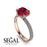 Hidden Halo Round Diamond Engagement Ring - Ashley No. 11 image 2