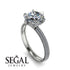 Hidden Halo Round Diamond Engagement Ring - Ashley No. 3 image 16