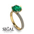 Hidden Halo Round Diamond Engagement Ring - Ashley No. 4 image 2