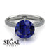 Hidden Halo Round Diamond Engagement Ring - Ashley No. 15 image 3