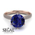Hidden Halo Round Diamond Engagement Ring - Ashley No. 14 image 3