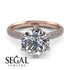 Hidden Halo Round Diamond Engagement Ring - Ashley No. 2 image 17