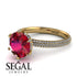Hidden Halo Round Diamond Engagement Ring - Ashley No. 10 image 10