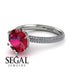 Hidden Halo Round Diamond Engagement Ring - Ashley No. 12 image 10