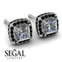 Hidden Halo Princess Diamond Earrings - Georgia No. 33 image 3