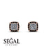 Hidden Halo Princess Diamond Earrings - Georgia No. 32 image 2