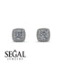 Hidden Halo Princess Diamond Earrings - Georgia No. 3 image 2