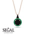 Hidden Halo Black Diamond Necklace - Joanna No. 23 image 9