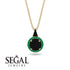 Hidden Halo Black Diamond Necklace - Joanna No. 22 image 9