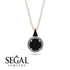 Hidden Halo Black Diamond Necklace - Joanna No. 8 image 9