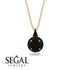 Hidden Halo Black Diamond Necklace - Joanna No. 37 image 9