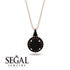 Hidden Halo Black Diamond Necklace - Joanna No. 38 image 9