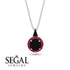 Hidden Halo Black Diamond Necklace - Joanna No. 54 image 9