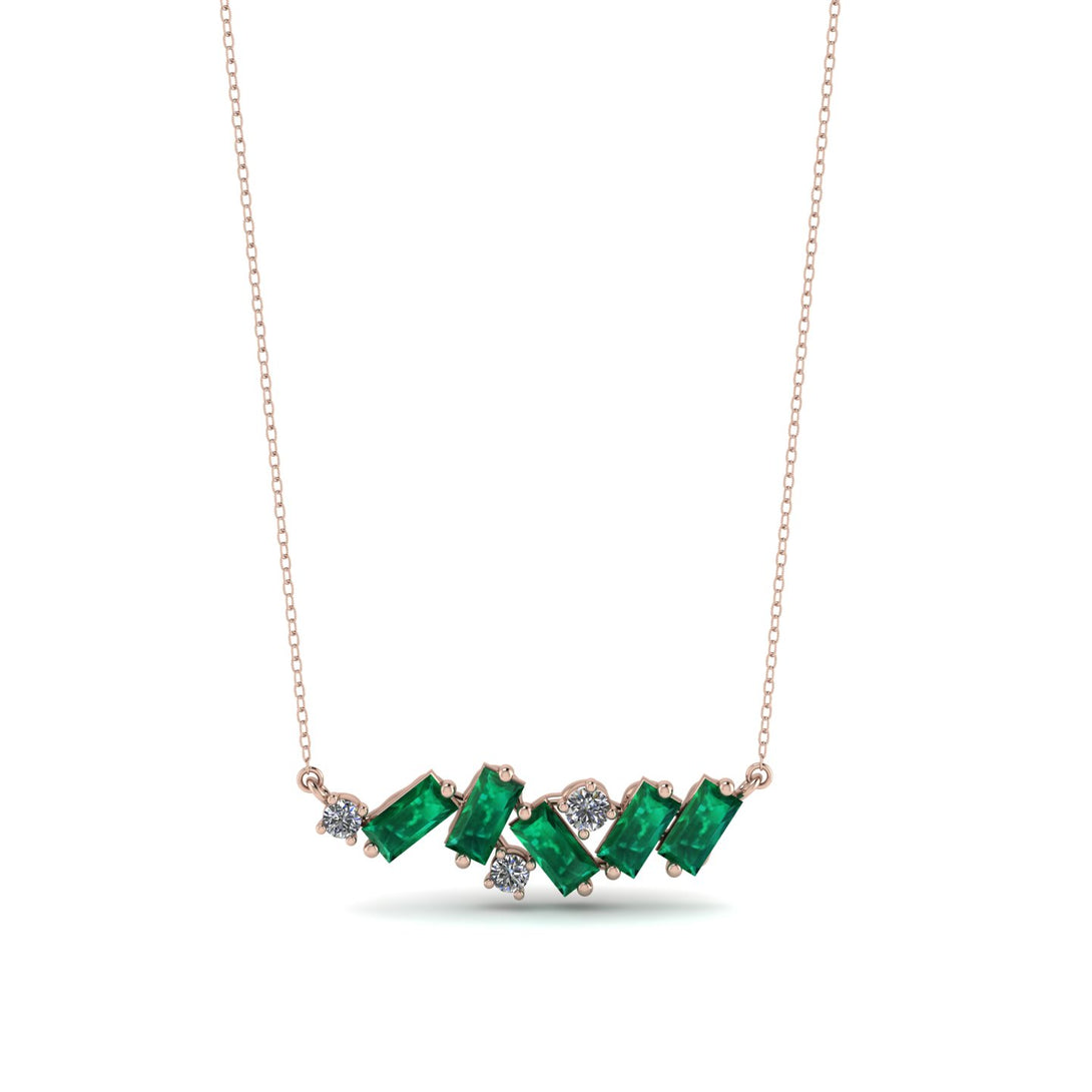 Baguette Diamond Necklace - Arielle No. 17