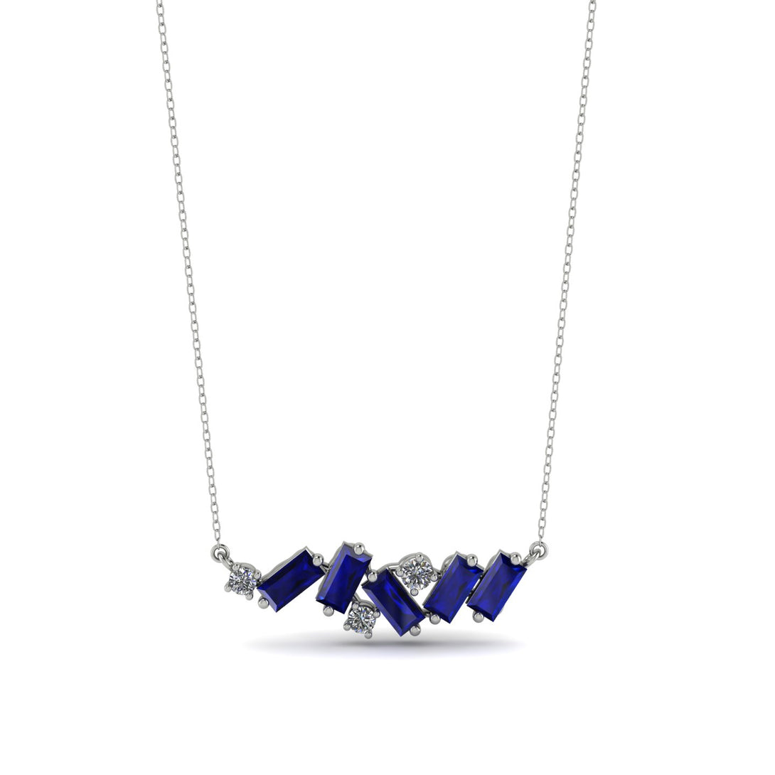 Baguette Diamond Necklace - Arielle No. 63