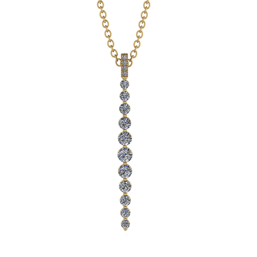 Tie Necklace Row Diamond - Paris No. 1