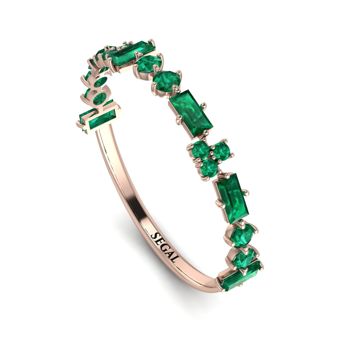Eternity Mix Emerald Ring - Jocelyn No. 5