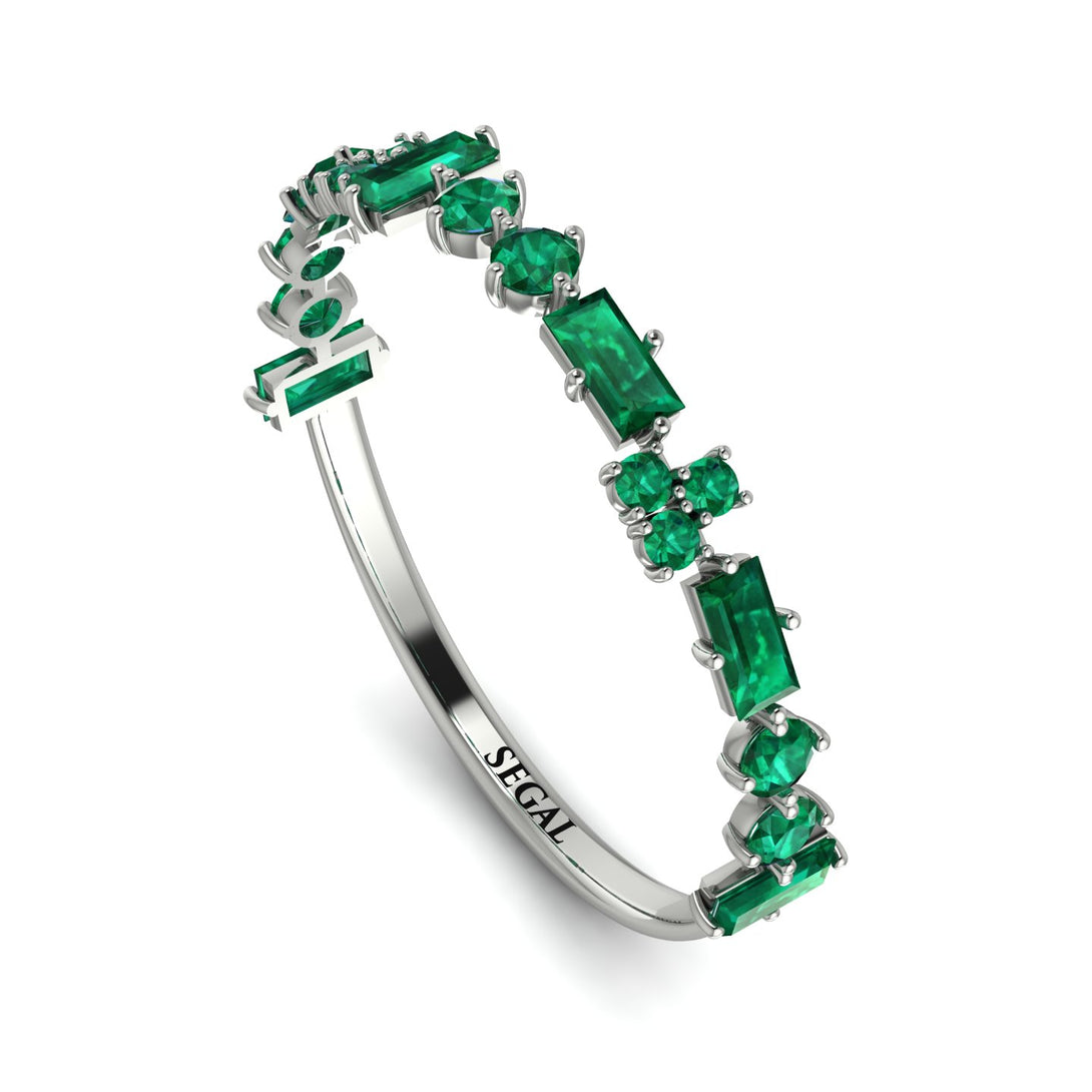 Eternity Mix Emerald Ring - Jocelyn No. 6