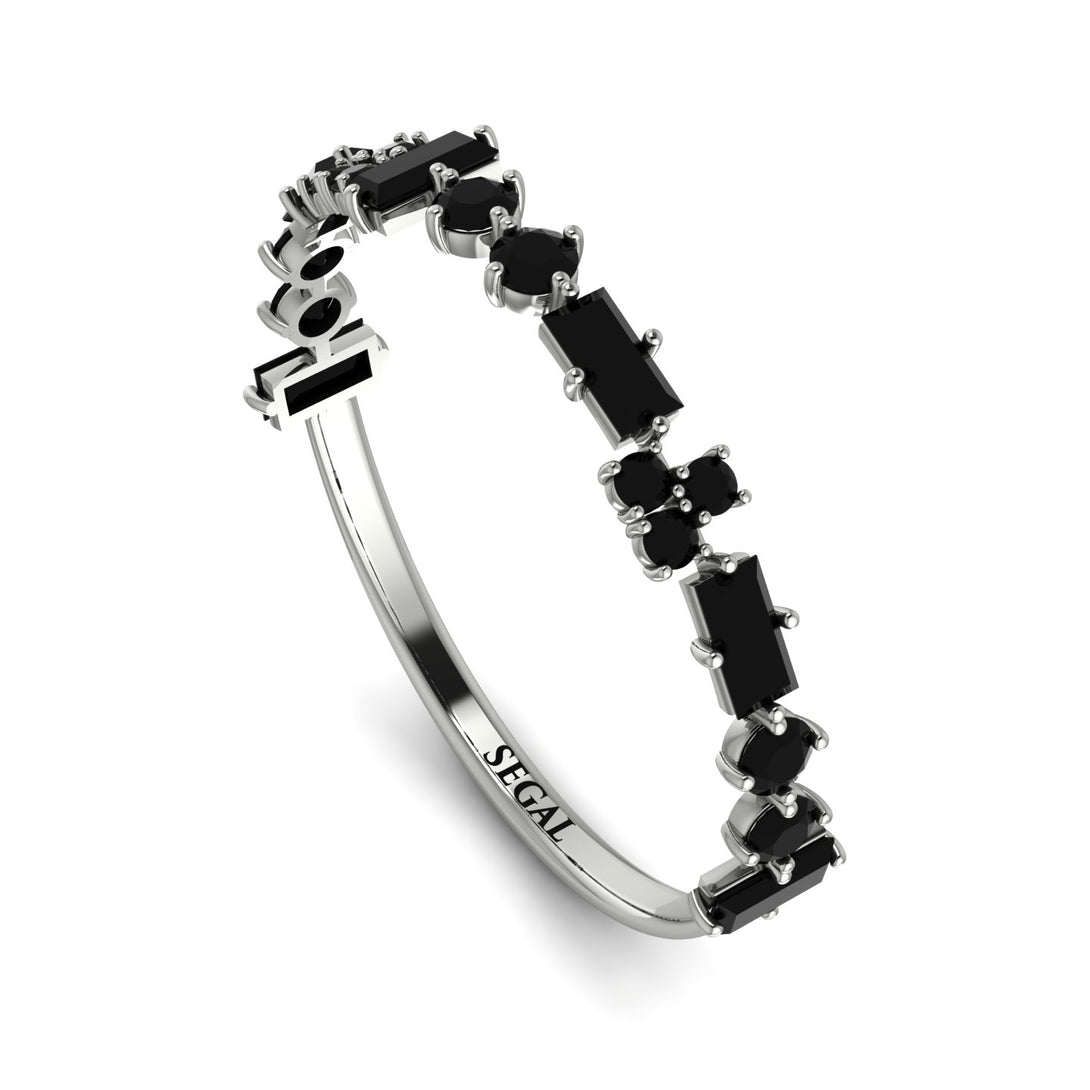 Eternity Mix Black Diamond Ring - Jocelyn No. 9