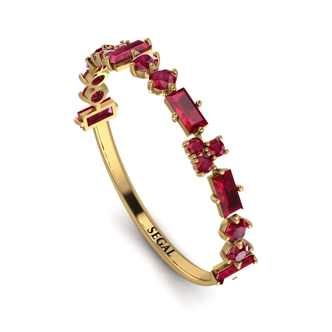 Eternity Mix Ruby Ring - Jocelyn No. 10