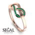 Infinity Yin Yang Emerald Ring - Lydia No. 5 image 2
