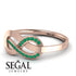 Infinity Yin Yang Emerald Ring - Lydia No. 5 image 6