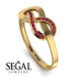 Infinity Yin Yang Ruby Ring - Lydia No. 10 image 2