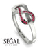 Infinity Yin Yang Ruby Ring - Lydia No. 12 image 2