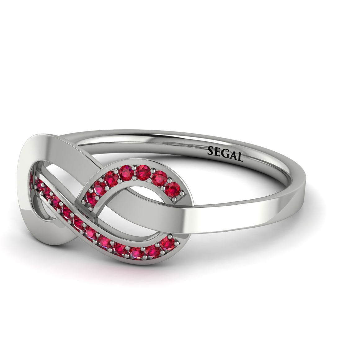 Infinity Yin Yang Ruby Ring - Lydia No. 12
